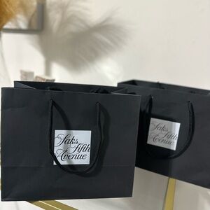 Saks Fifth Avenue Black Shopping Bags